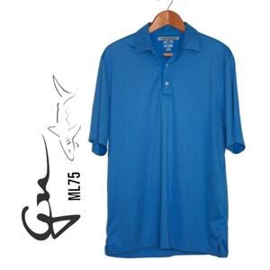 Greg Norman ML75 Blue Polo Size Medium